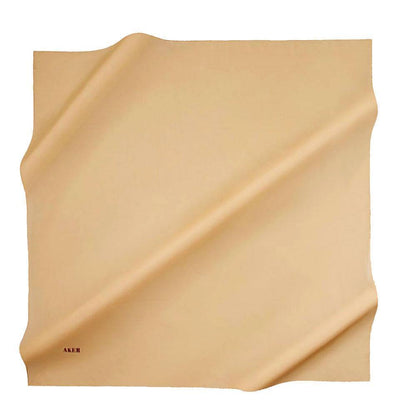Aker Silk Cotton Square Solid Scarf #7071-432