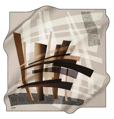Aker Monogram Classic Silk Scarf #23