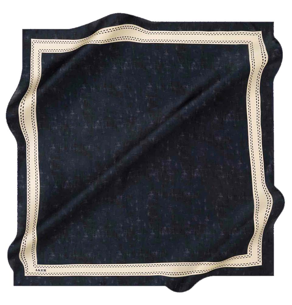 Aker Turkish Silk Hijab Spring/Summer 2020 #8062 Navy Blue
