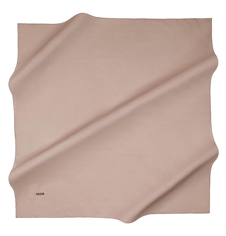 Aker Silk Cotton Square Solid Scarf #7071-475