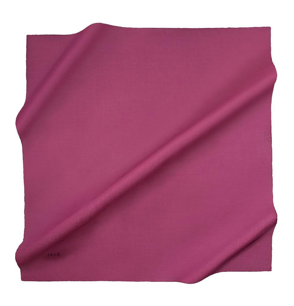 Aker Silk Cotton Square Solid Scarf #7071-493