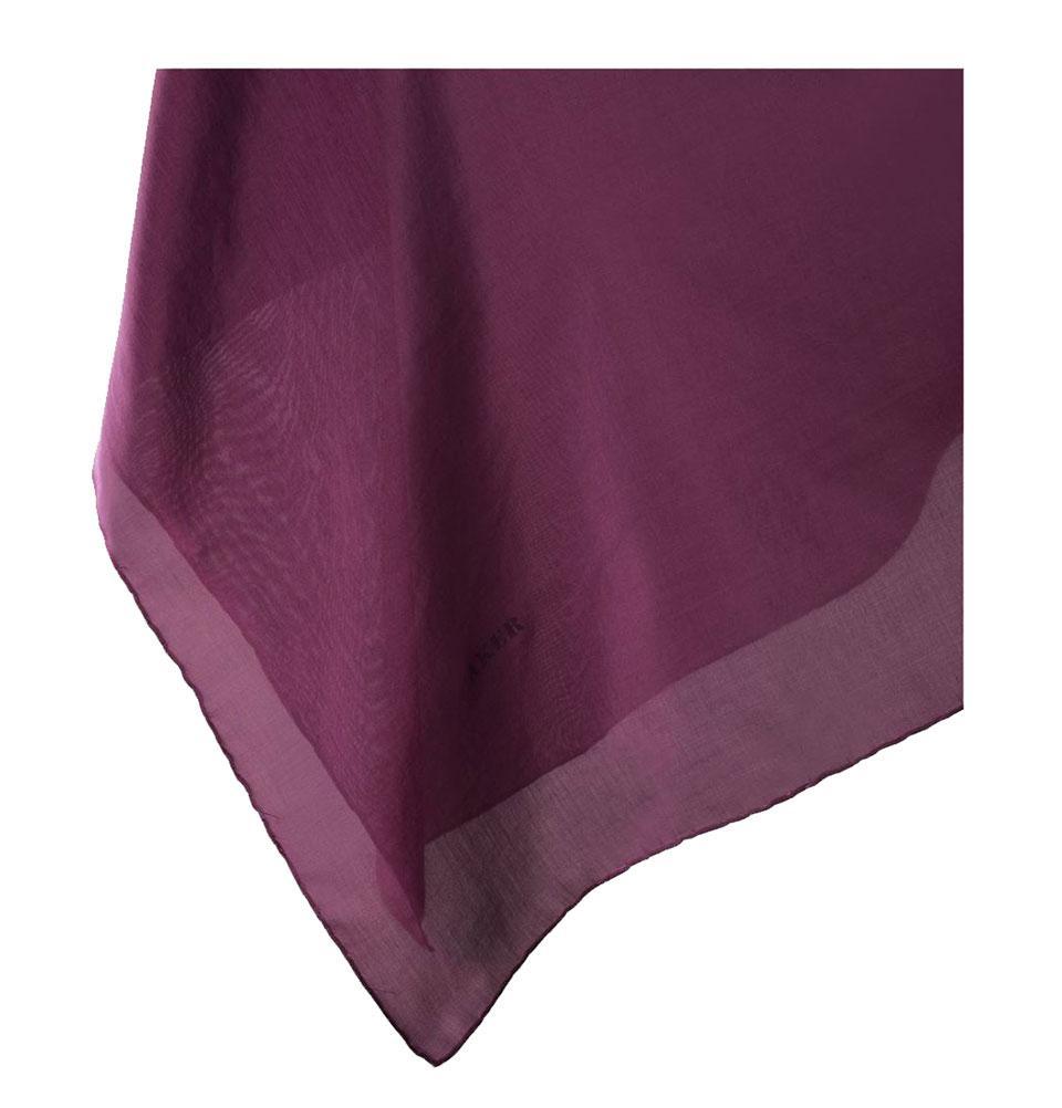 Aker Silk Cotton Square Solid Scarf #7071-493
