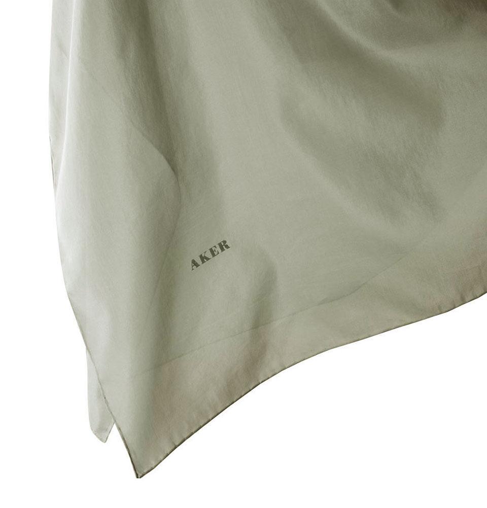 Aker Silk Cotton Square Solid Scarf #7071-472