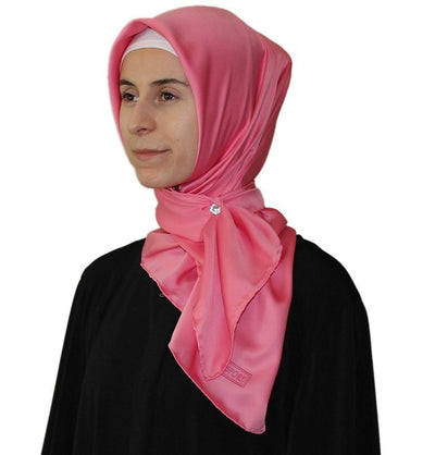 Aker scarf Aker Satin Square Hijab Scarf 6385 991 - Modefa 