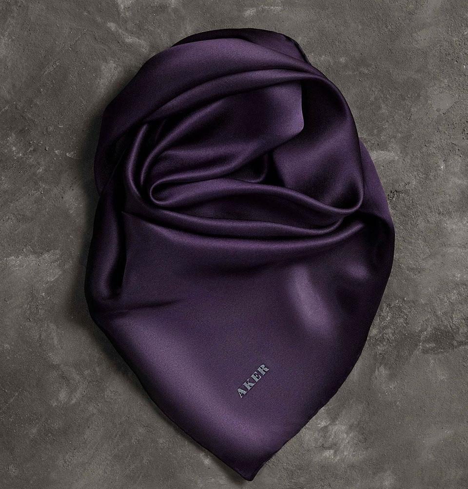 Aker Turkish Stony Silk Satin Hijab Fall 2019 #7747-394