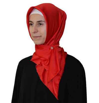 Aker scarf Aker Satin Square Hijab Scarf 6385 941 - Modefa 