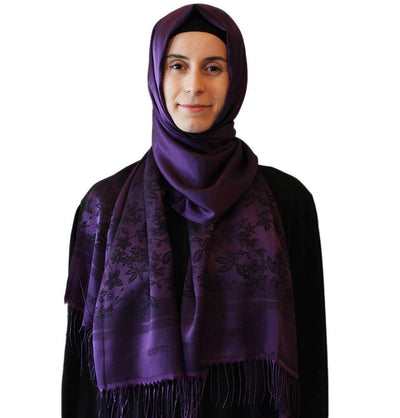 Aker Shawl Aker Reversible Floral Jacquard Shawl 1013BRL 995 - Modefa 