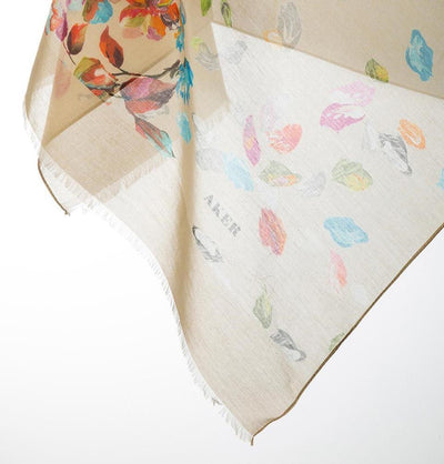 Aker Silk Cotton Patterned Shawl #7312-462