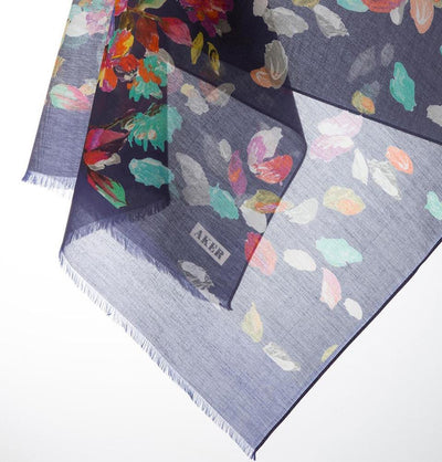 Aker Silk Cotton Patterned Shawl #7312-421
