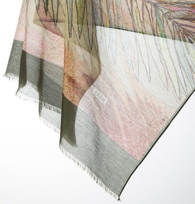Aker Silk Cotton Patterned Hijab Shawl #7344-452