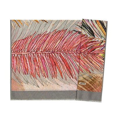 Aker Silk Cotton Patterned Shawl #7344-471
