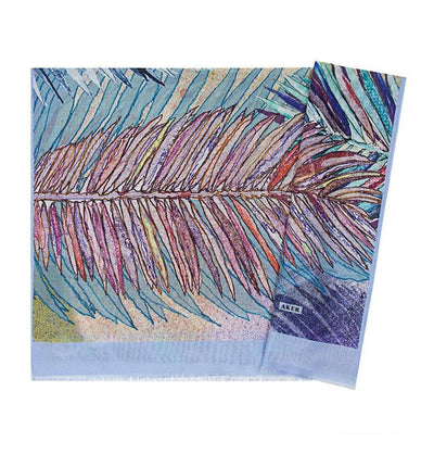 Aker Silk Cotton Patterned Shawl #7344-421