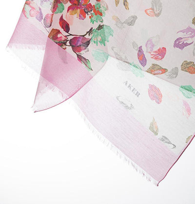 Aker Silk Cotton Patterned Shawl #7312-491