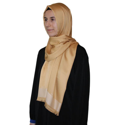 Aker Shawl Aker Solid Shawl 1002SLK-962 Golden Beige - Modefa 