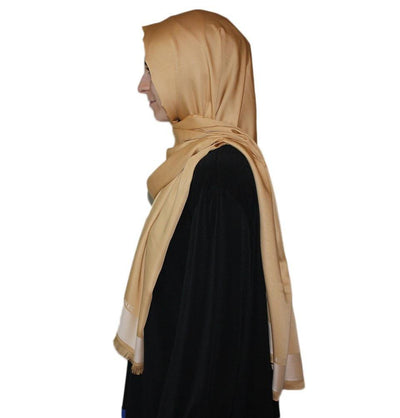 Aker Shawl Aker Solid Shawl 1002SLK-962 Golden Beige - Modefa 