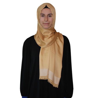 Aker Shawl Aker Solid Shawl 1002SLK-962 Golden Beige - Modefa 