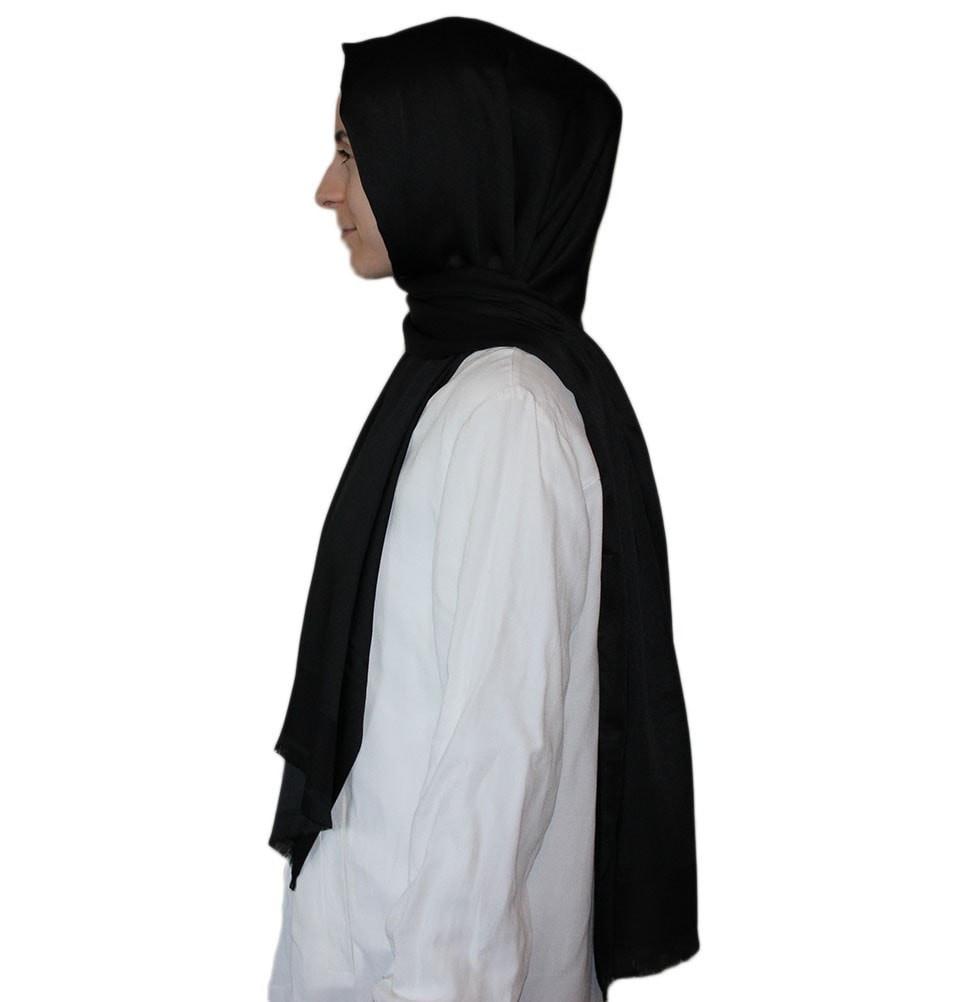 Aker Shawl Aker Solid Shawl 1002SLK Black - Modefa 