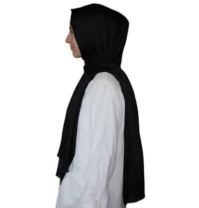 Aker Shawl Aker Solid Shawl 1002SLK Black - Modefa 
