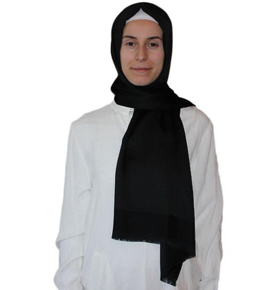 Aker Shawl Aker Solid Shawl 1002SLK Black - Modefa 