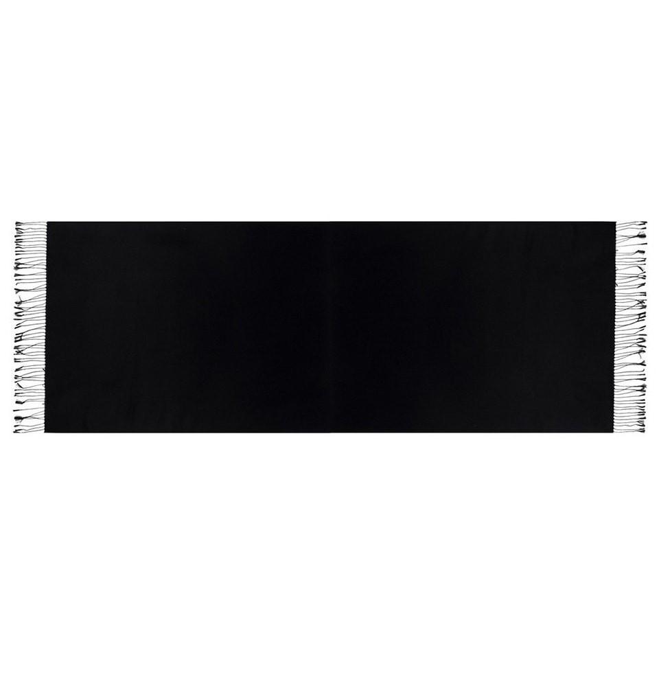 Aker Shawl Aker Double-Sided Silk Shawl #311 Black - Modefa 