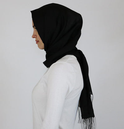 Aker Shawl Aker Ince Hijab Shawl #311 Black - Modefa 