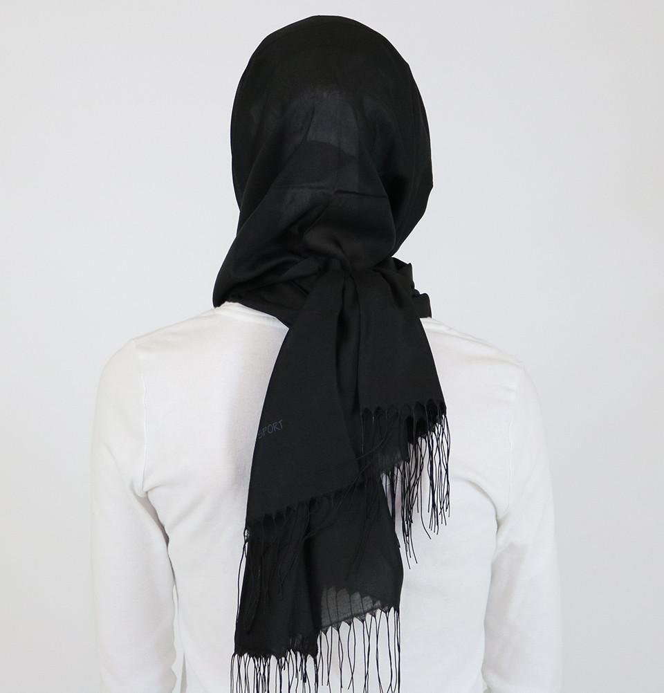 Aker Shawl Aker Ince Hijab Shawl #311 Black - Modefa 