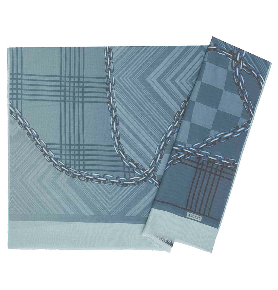 Aker Silk Cotton Patterned Hijab Shawl #8117-421