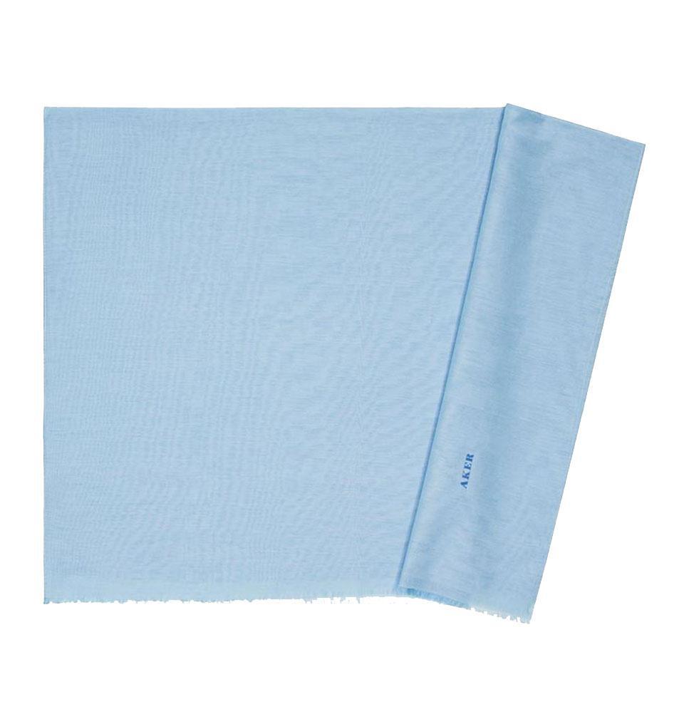 Aker Solid Silk Cotton Thin Summer Hijab Shawl Fringed #7070-426