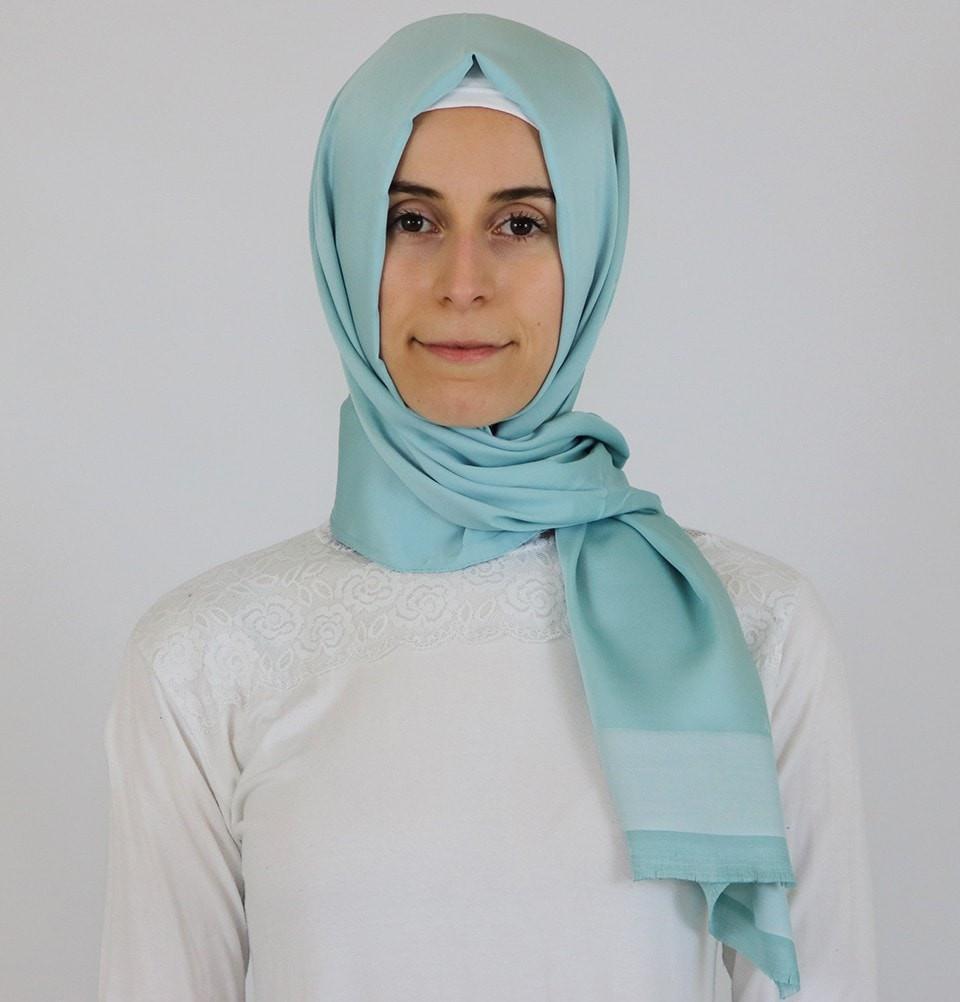 Aker Solid Shawl 1002SLK-952 Mint Blue