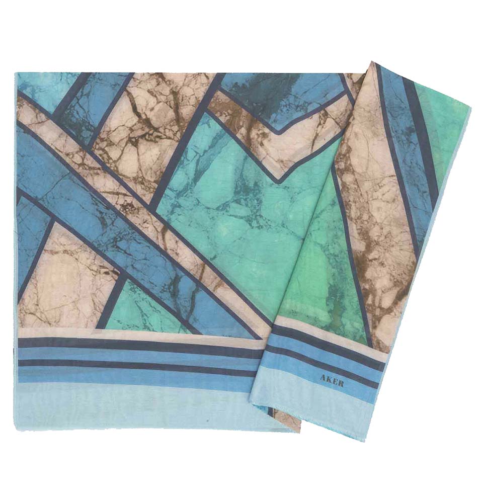 Aker Silk Cotton Patterned Hijab Shawl #8026-421