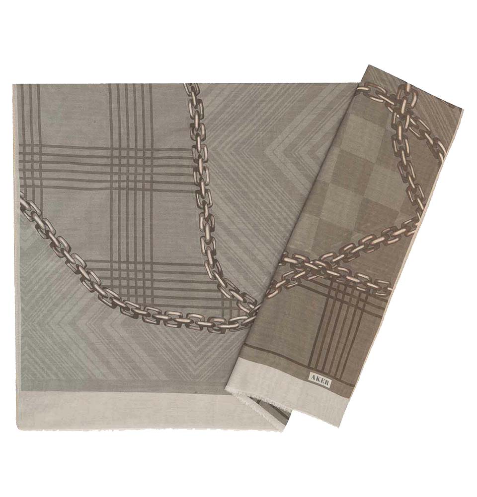 Aker Silk Cotton Patterned Hijab Shawl #8117-471