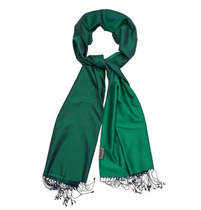 Aker Shawl Aker Spring Summer 2015 Double-Sided Silk Shawl - Green 352 - Modefa 