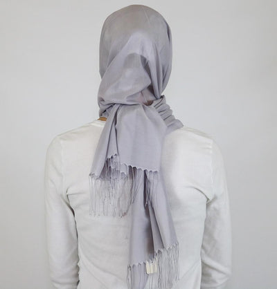 Aker Shawl Grey Aker Ince Hijab Shawl #371 Light Grey