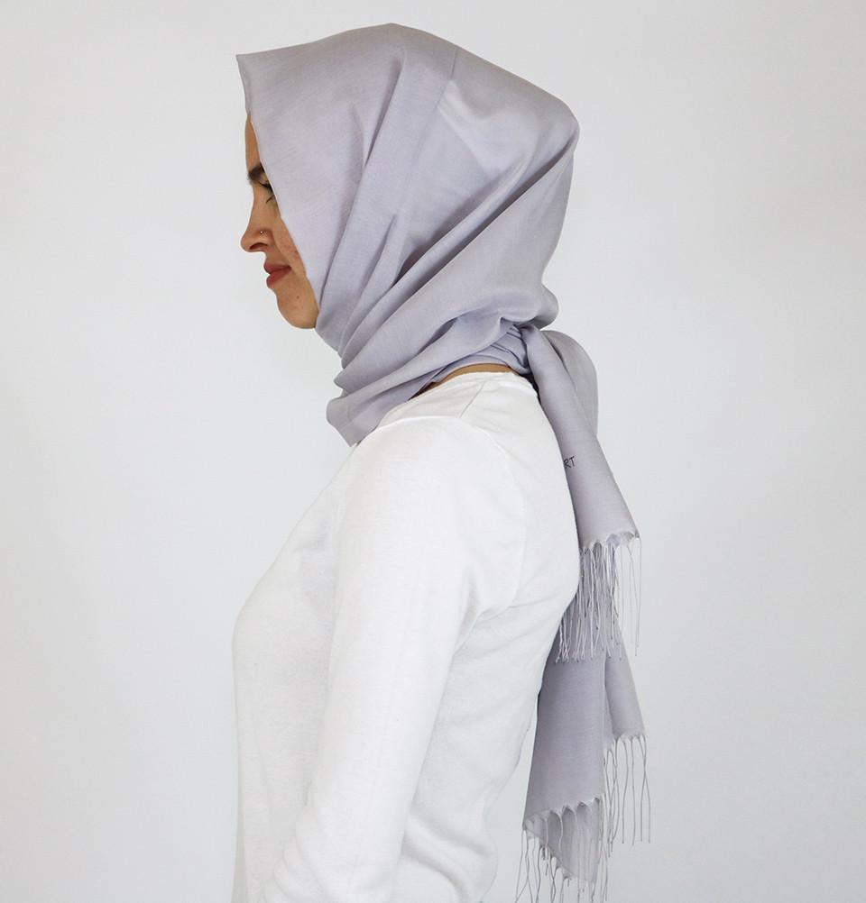Aker Shawl Grey Aker Ince Hijab Shawl #371 Light Grey