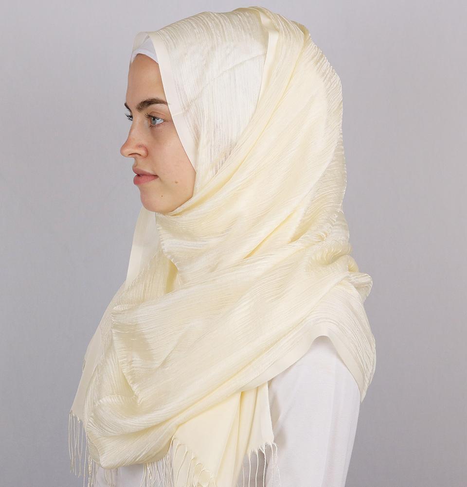Aker Torba Hijab Wrap Shawl Ivory 912