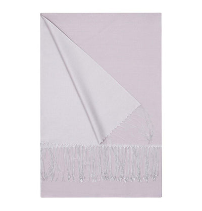 Aker Shawl Aker Double-Sided Silk Shawl #375 Pastel Purple - Modefa 