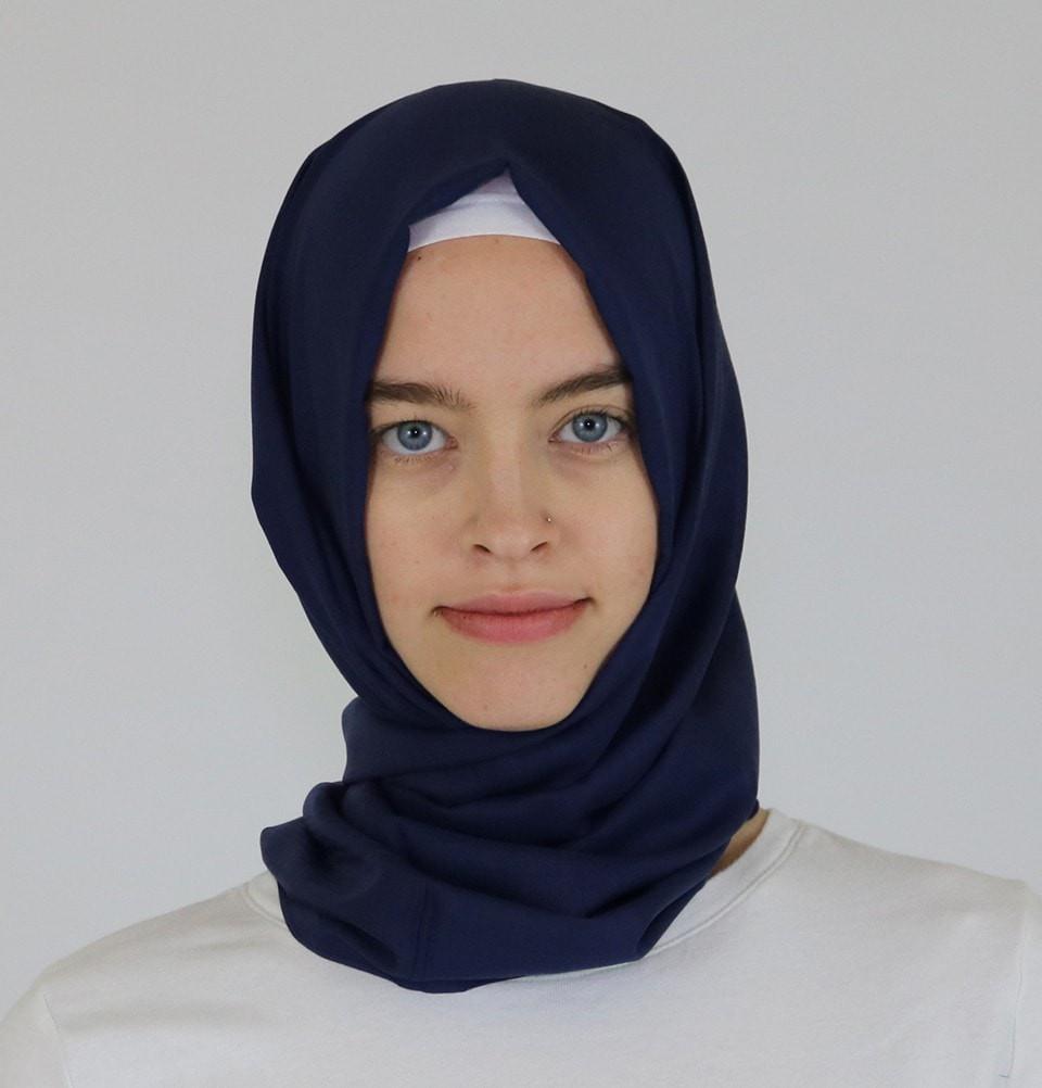 Aker Shawl Aker Ince Hijab Shawl #321 Navy Blue - Modefa 