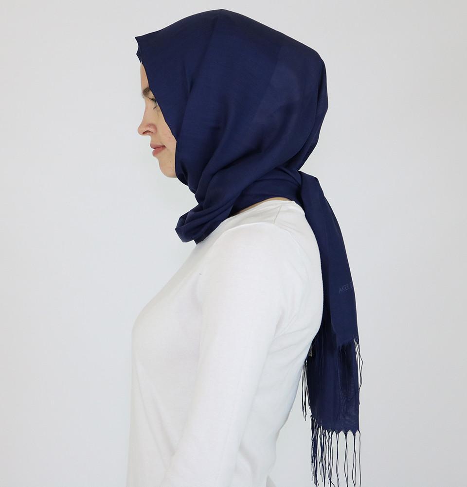 Aker Shawl Aker Ince Hijab Shawl #321 Navy Blue - Modefa 