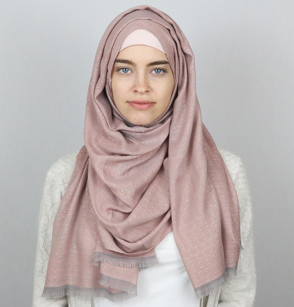 Aker Jacquard Hijab Shawl Pink 1023BRL
