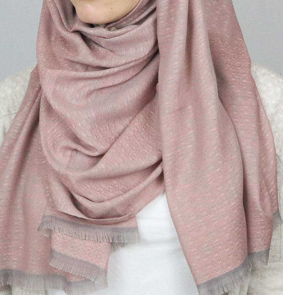 Aker Jacquard Hijab Shawl Pink 1023BRL