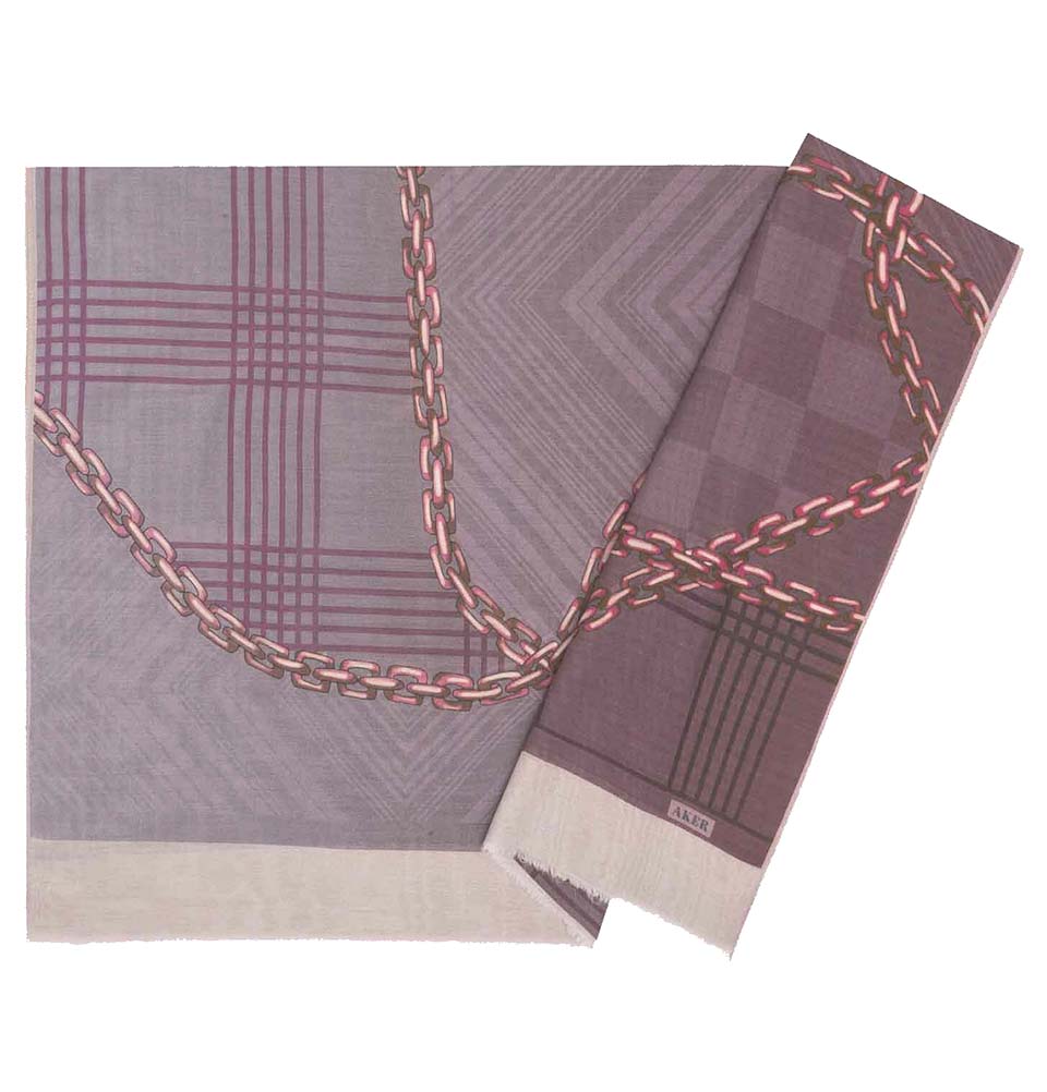 Aker Silk Cotton Patterned Hijab Shawl #8117-491