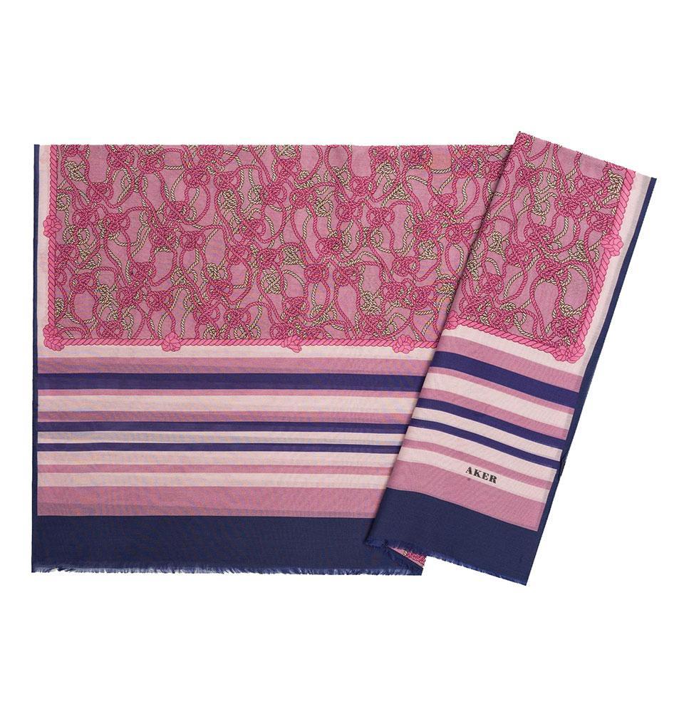 Aker Silk Cotton Patterned Hijab Shawl #7807-423