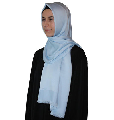 Aker Shawl Aker Solid Shawl 1002SLK-923 Baby Blue - Modefa 