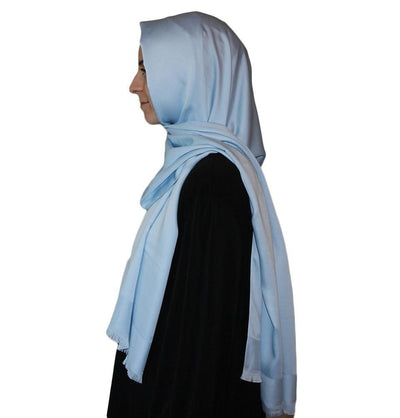 Aker Shawl Aker Solid Shawl 1002SLK-923 Baby Blue - Modefa 