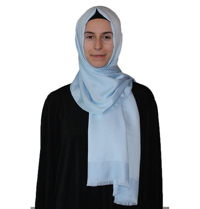 Aker Shawl Aker Solid Shawl 1002SLK-923 Baby Blue - Modefa 