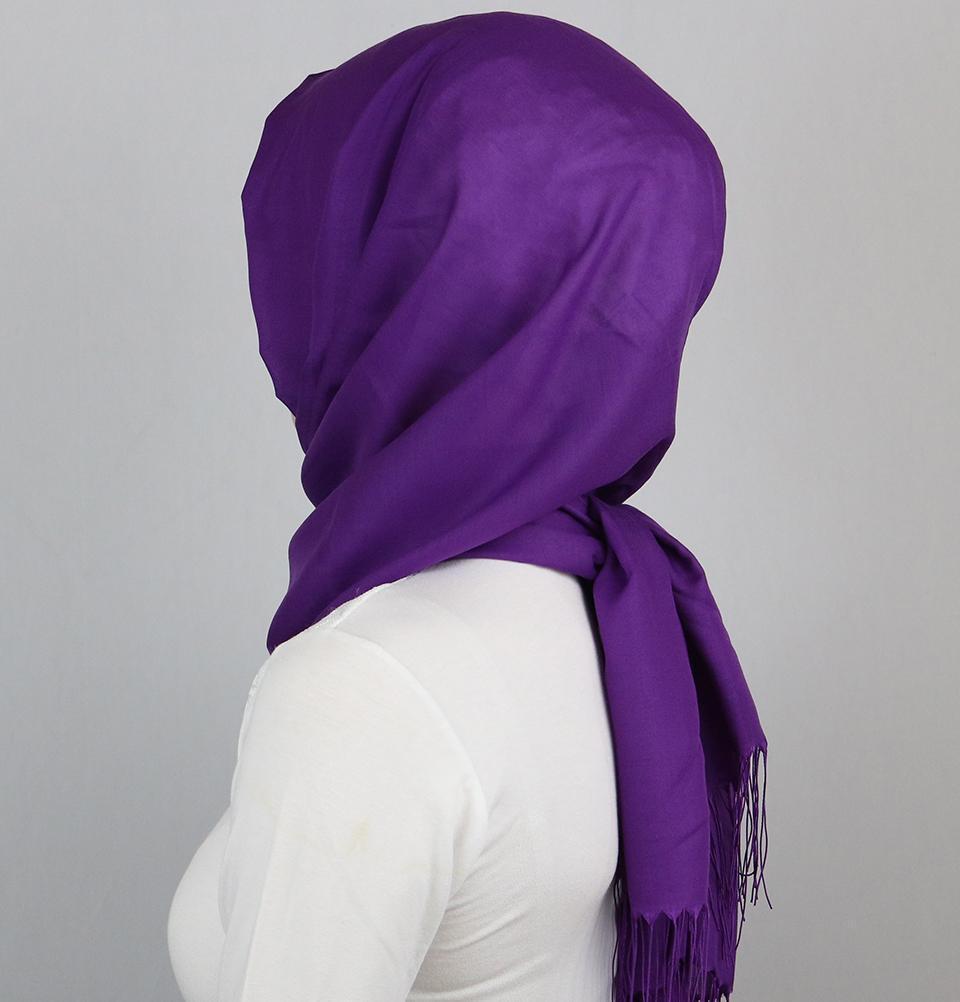 Aker Ince Hijab Shawl #390 Purple