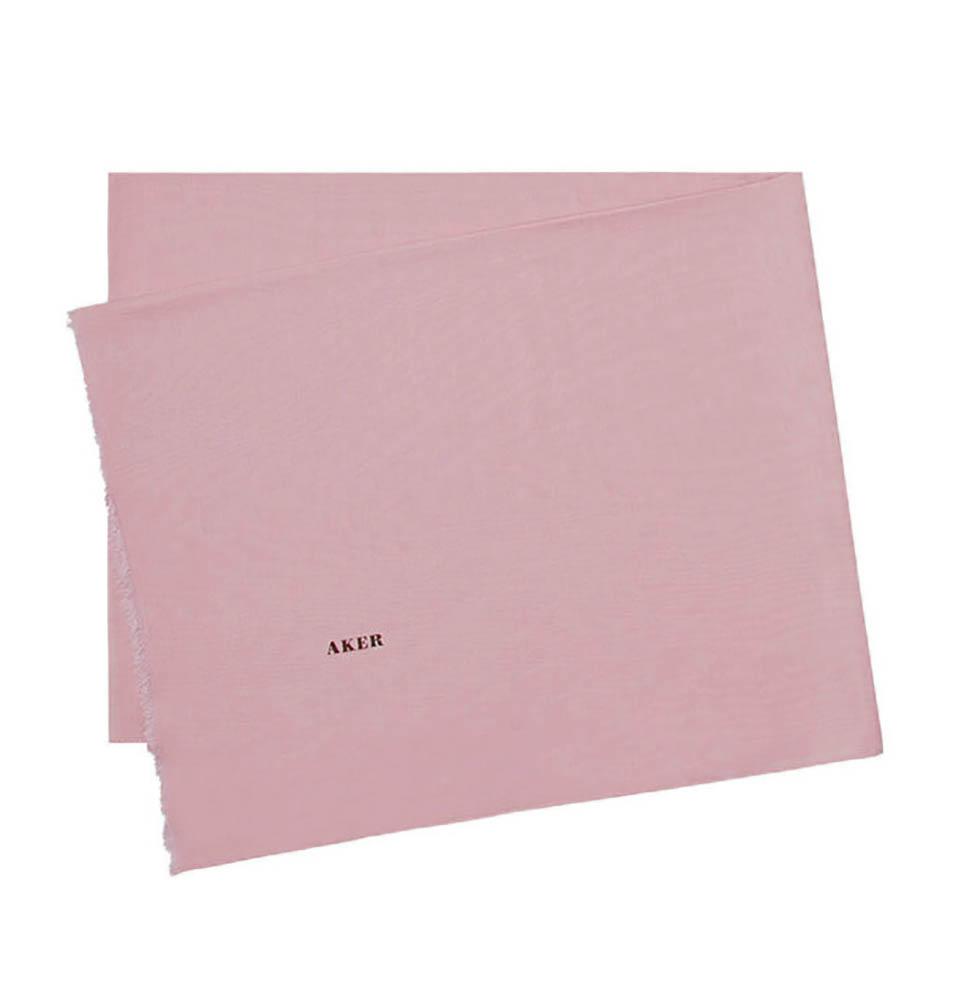 Aker Shawl Rose Pink Aker Silk Cotton Thin Summer Hijab Shawl #7070-491
