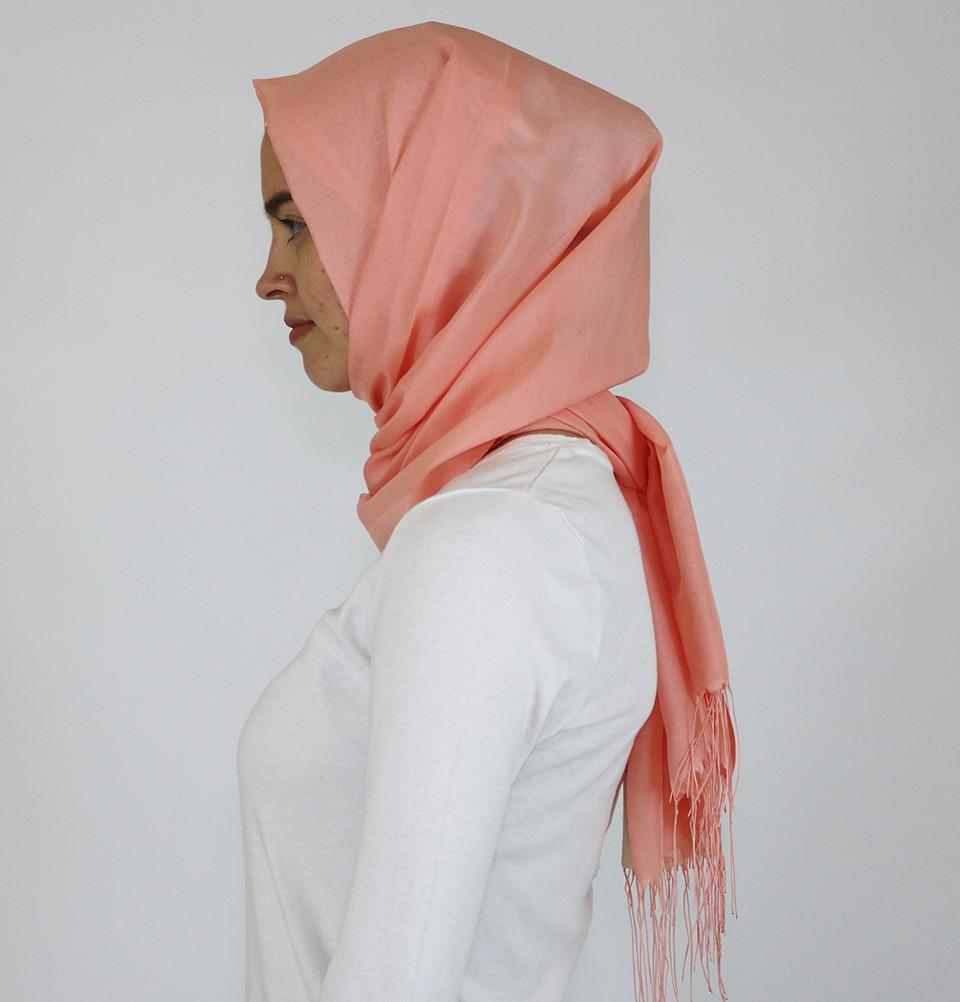 Aker Shawl Aker Ince Hijab Shawl #362 Salmon Pink - Modefa 