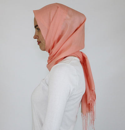 Aker Shawl Aker Ince Hijab Shawl #362 Salmon Pink - Modefa 