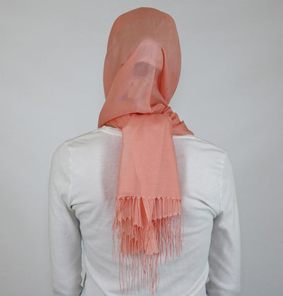 Aker Shawl Aker Ince Hijab Shawl #362 Salmon Pink - Modefa 